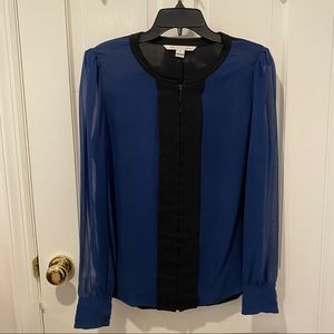 Diane vonFurstenburg Sheer Top - Size 12